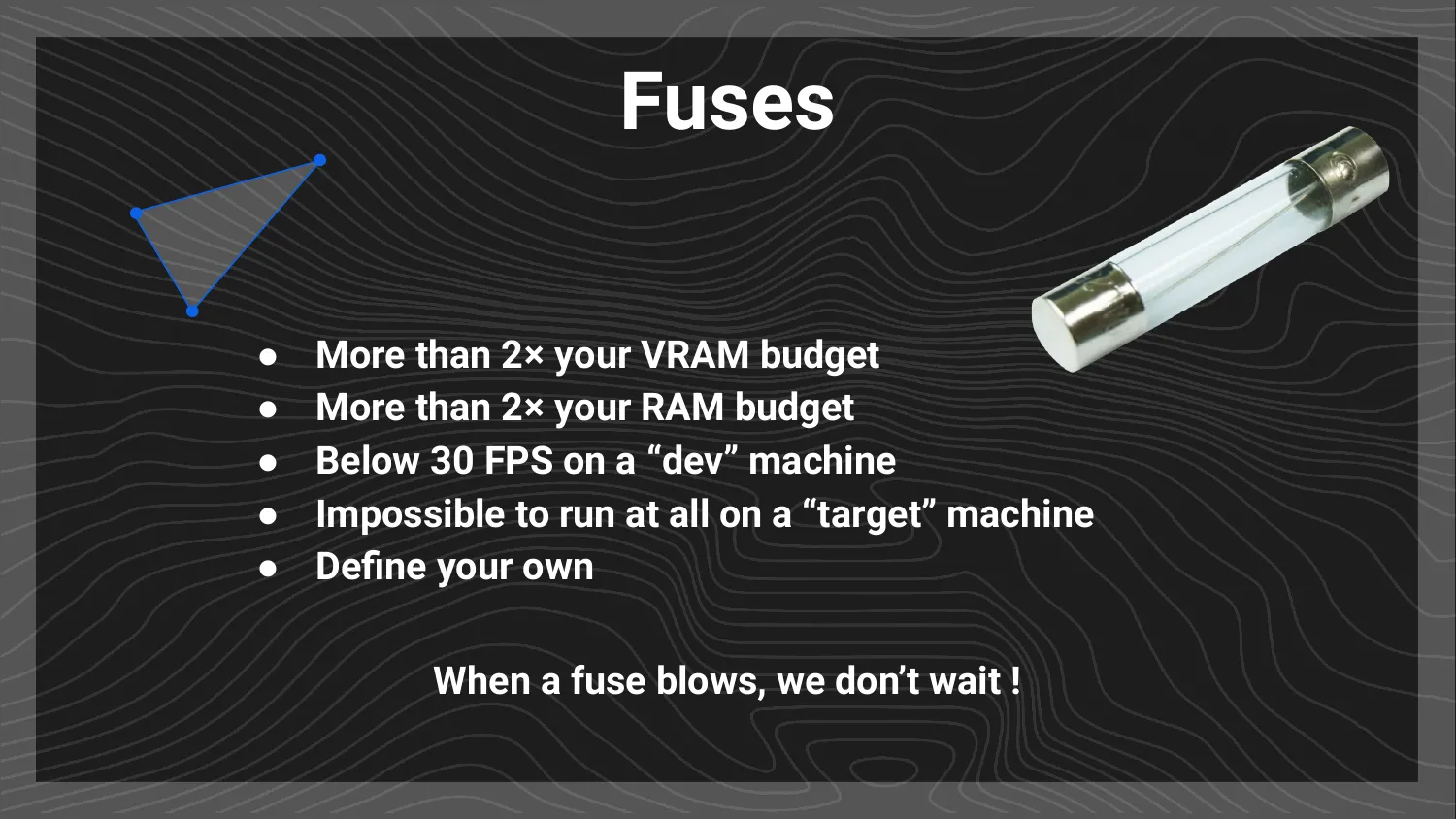 Fuses slide: example thresholds