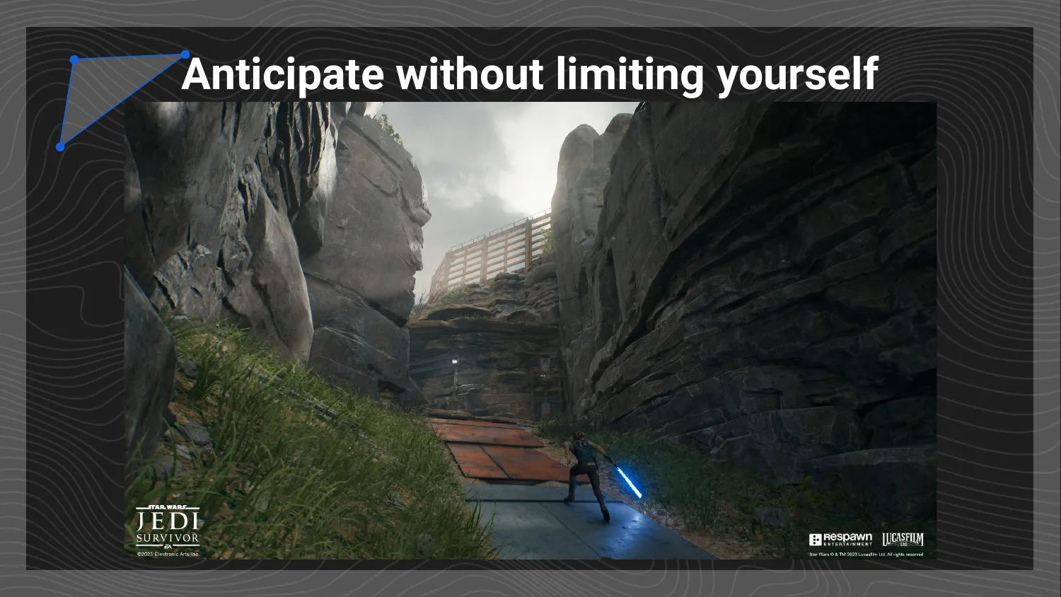 Anticipate slide: Jedi Survivor level design